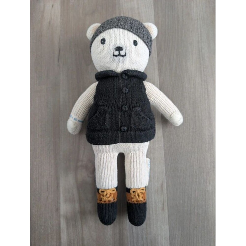 Cuddle + Kind Hudson The Polar Bear Knit Doll 13 inches Little